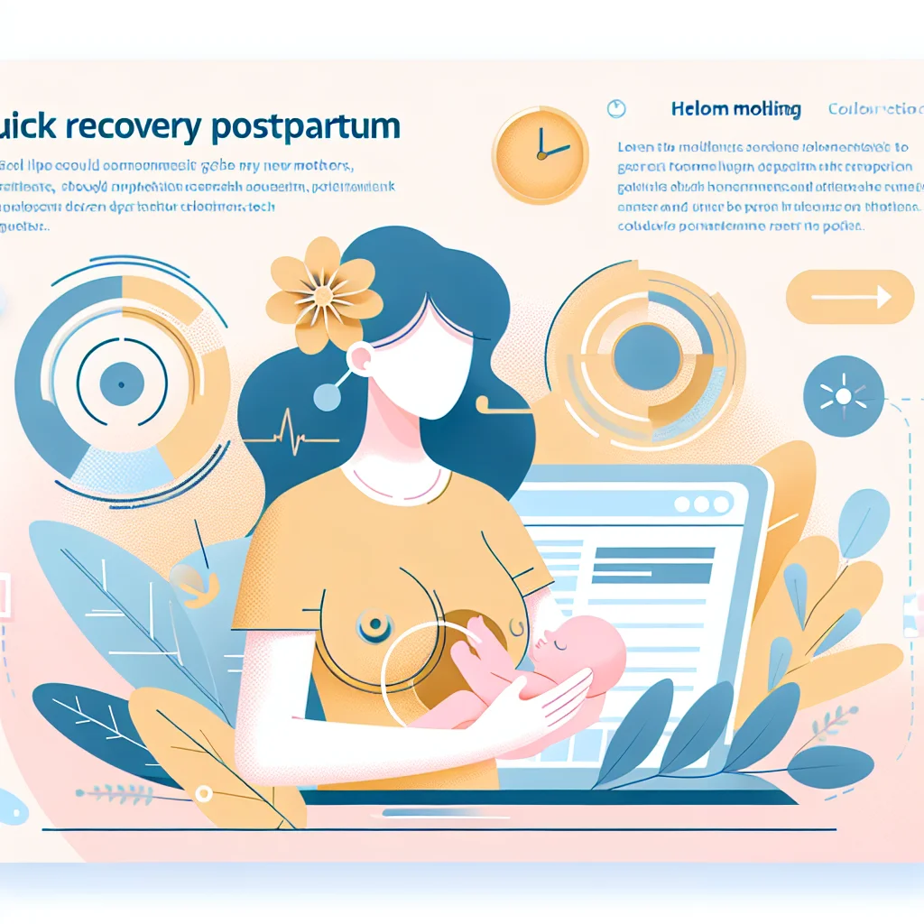 Phục hồi nhanh sau sinh: Bí quyết vàng cho mẹ mới.