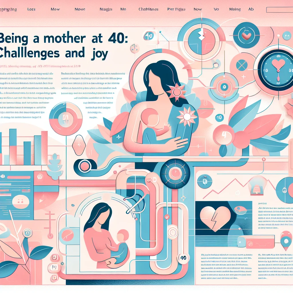 Làm mẹ ở tuổi 40: Thách thức và niềm vui